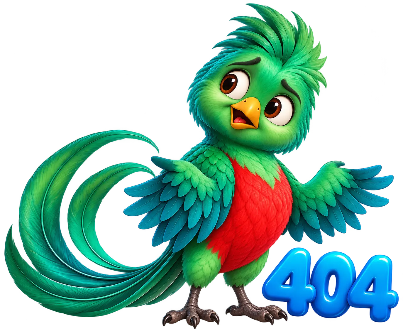 Quetzal, la mascota de BEG Global Academy, buscando el camino
