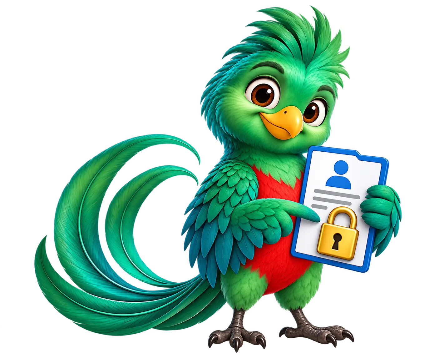 Quetzal protegiendo tus datos